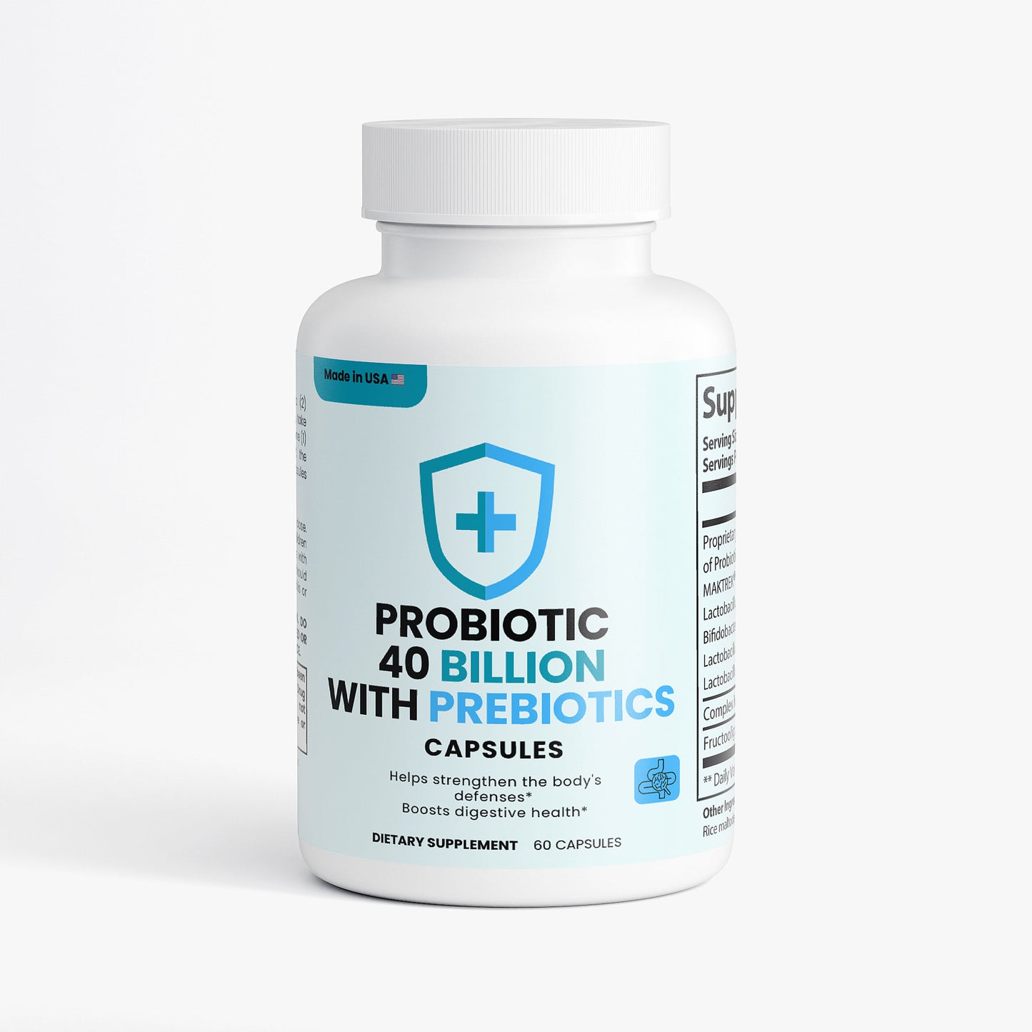 BiomeVera | Probiotic 40 Billion with Prebiotics