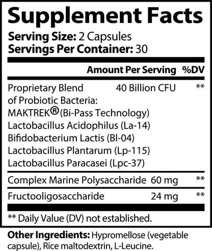 BiomeVera | Probiotic 40 Billion with Prebiotics